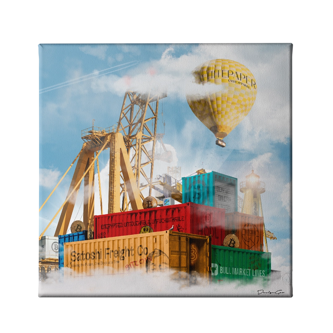 Satoshi Freight Co Canvas Wall Art