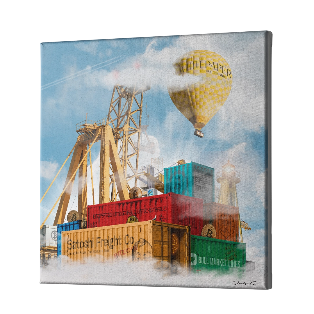 Satoshi Freight Co Canvas Wall Art
