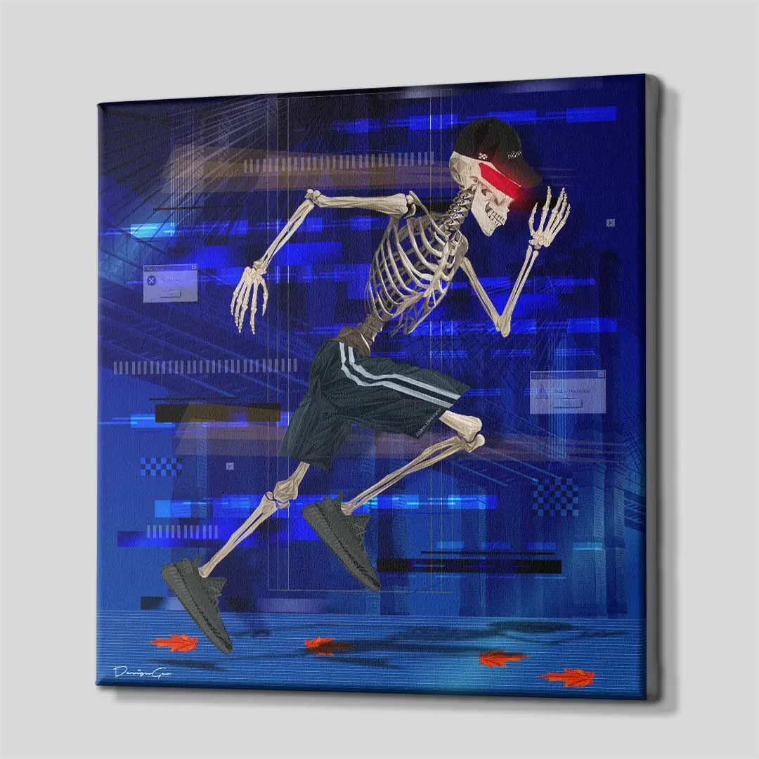 Skeleton Running Machine Skeleton Running Art