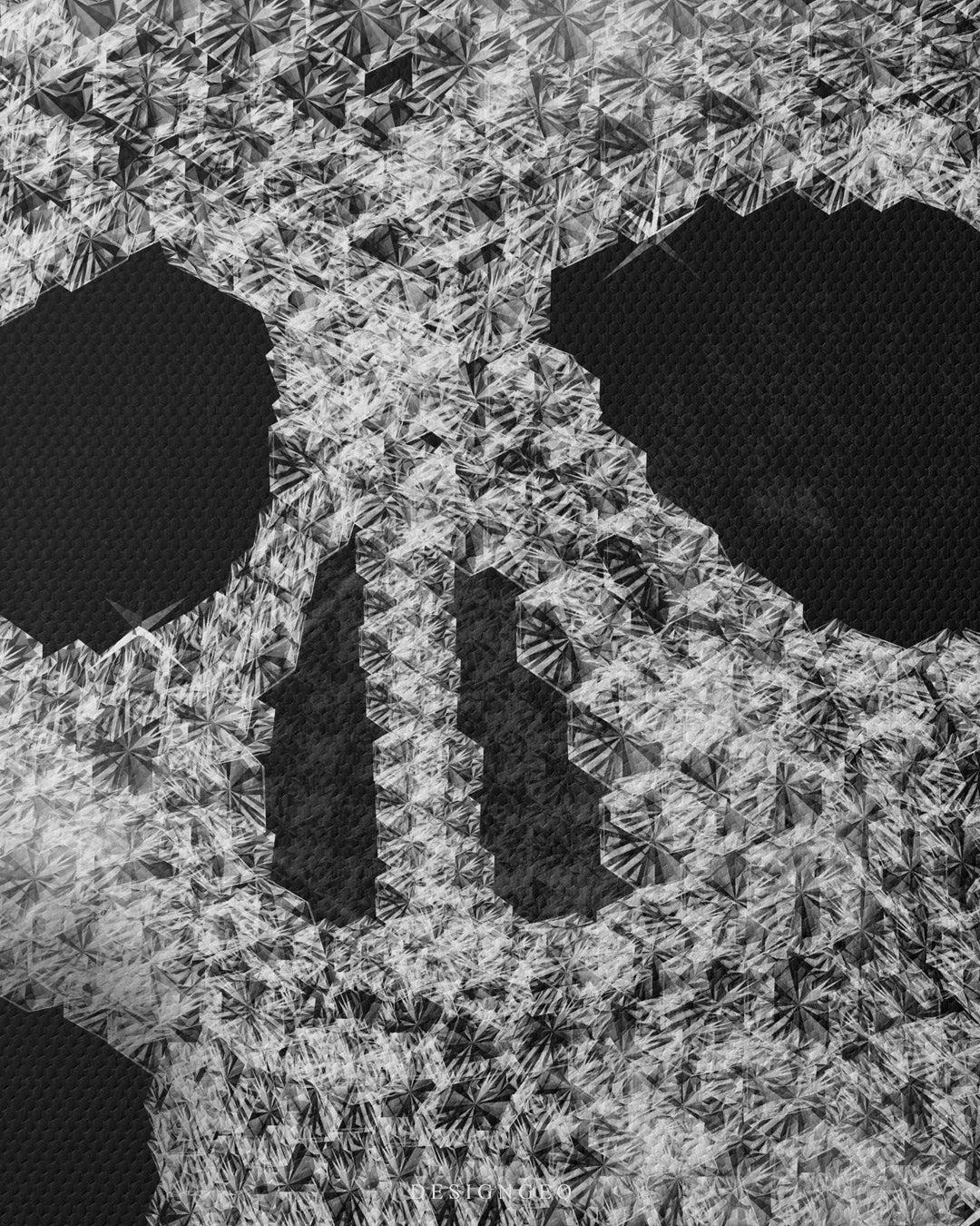 Skull Diamond Canvas Wall Art