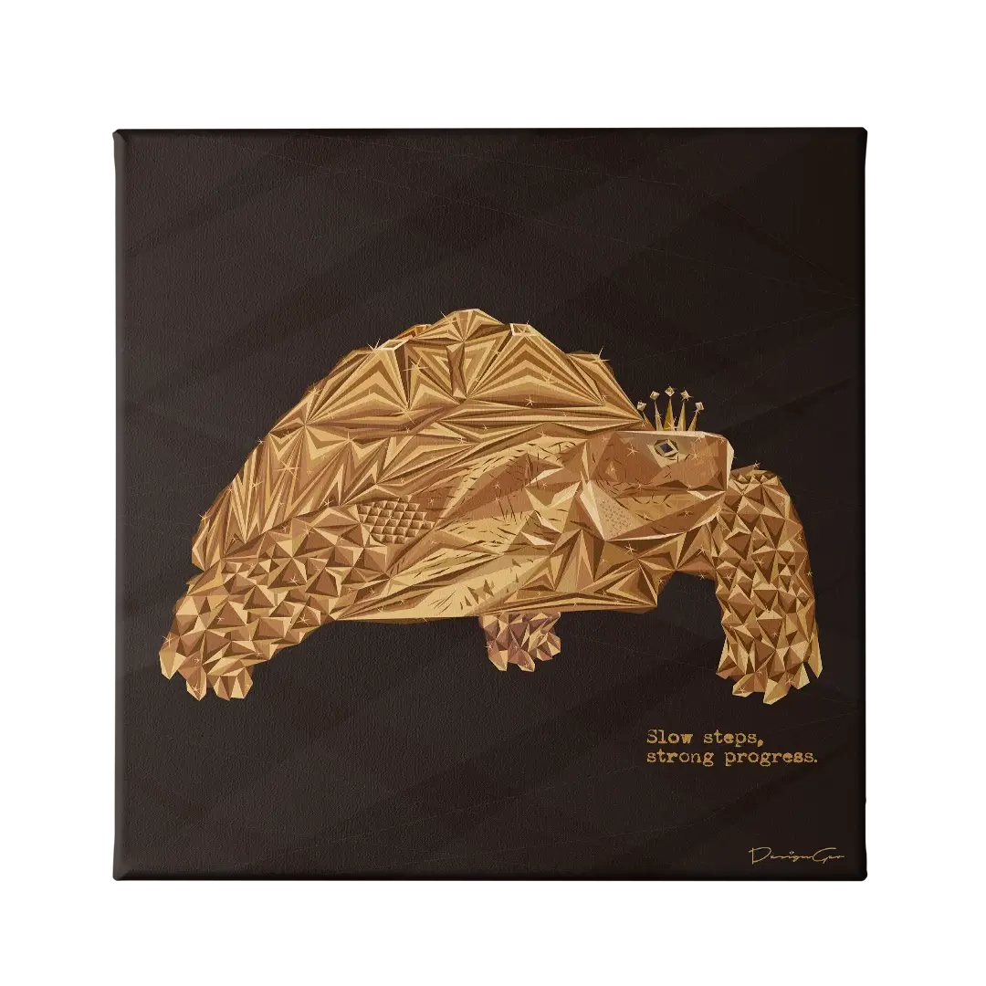 Slow Steps Strong Progress Canvas Wall Art