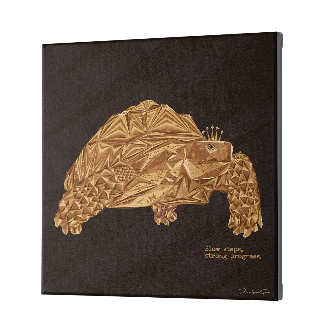 Slow Steps Strong Progress Canvas Wall Art