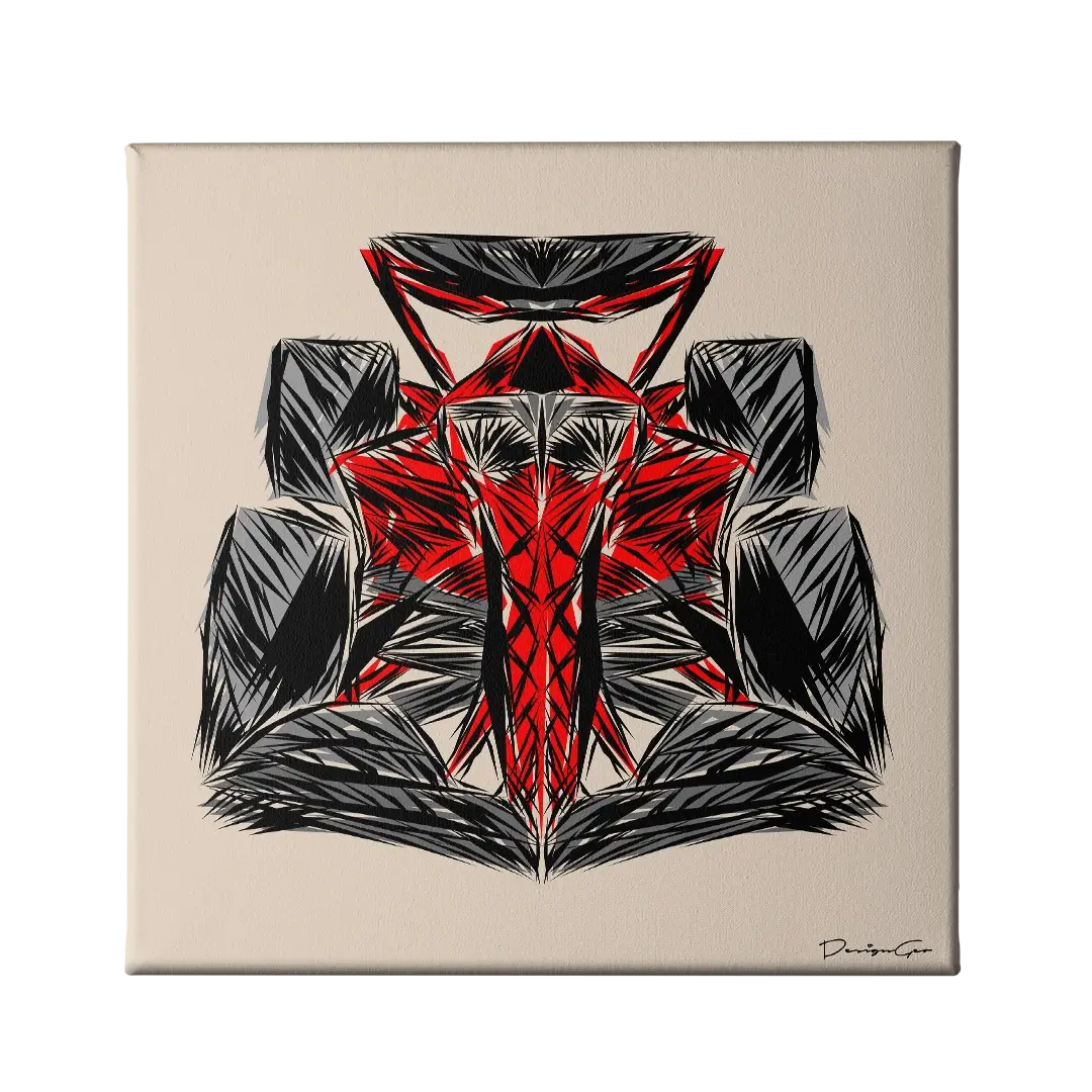 Speed Discipline Outline Canvas Wall Art