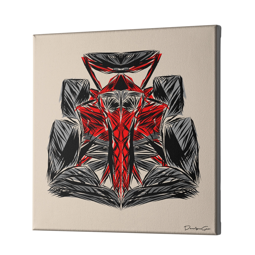 Speed Discipline Outline Canvas Wall Art