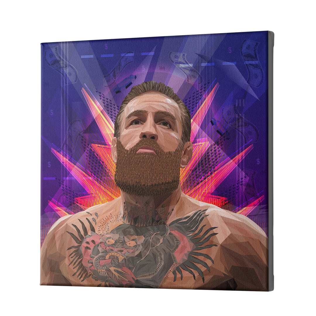 The Notorious MMA Art Square Canvas Print by DesignGeo