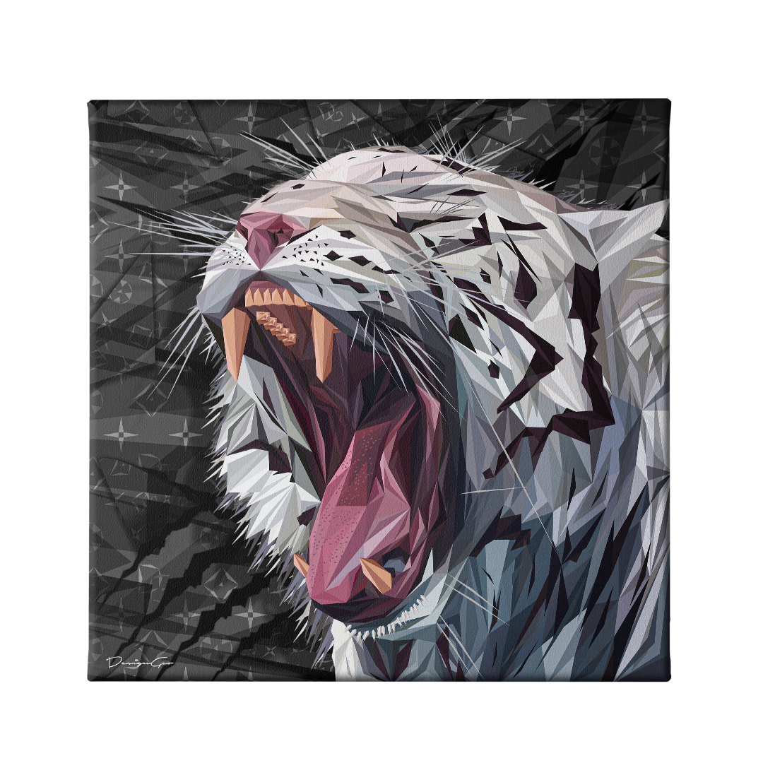 White Bengal Tiger Art