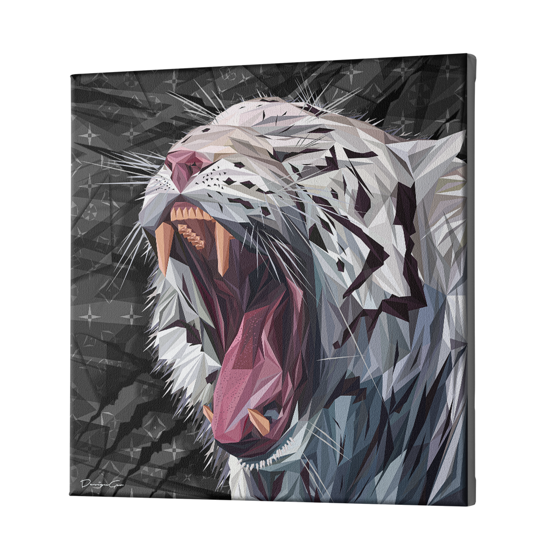 White Bengal Tiger Art