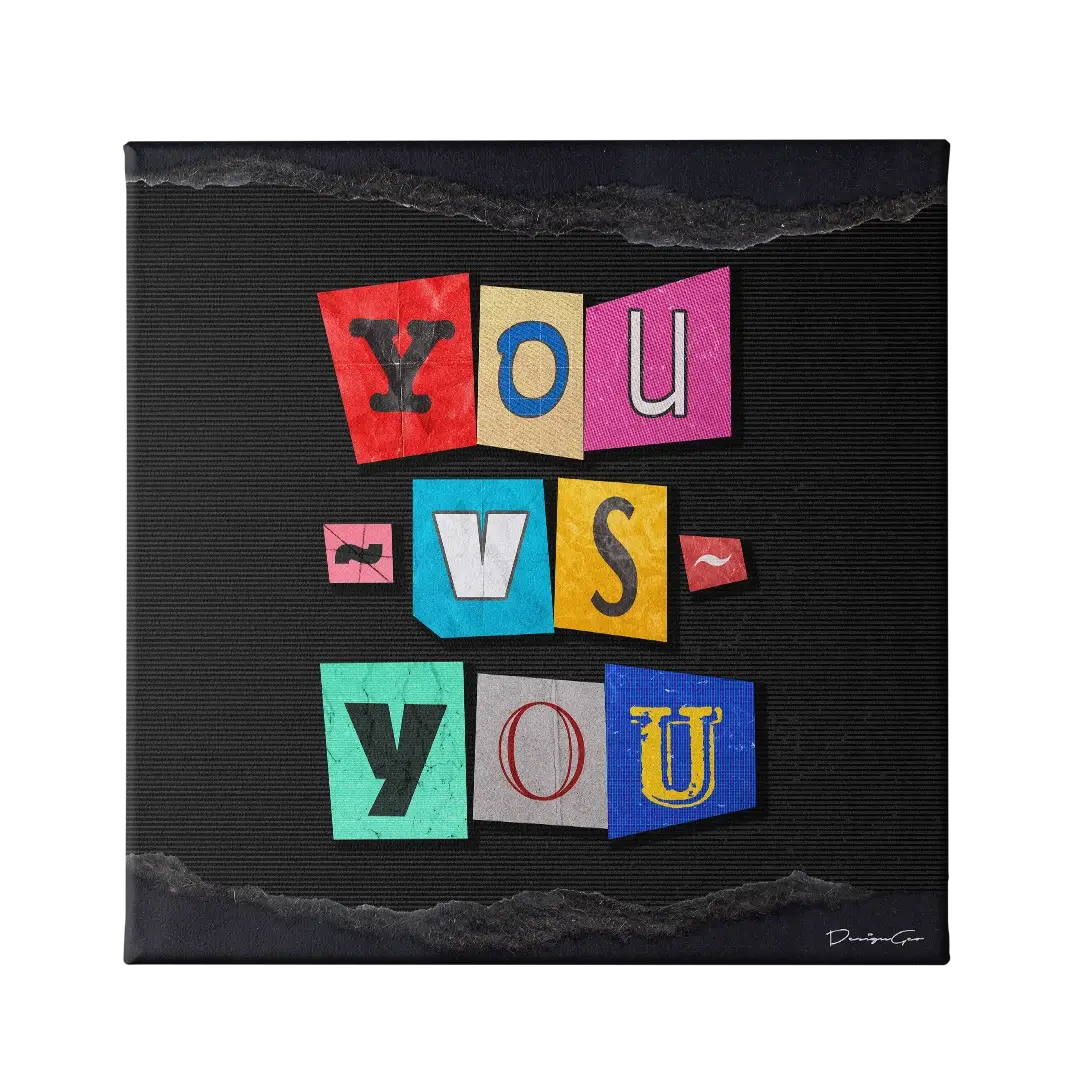 You Vs You Canvas Wall Art